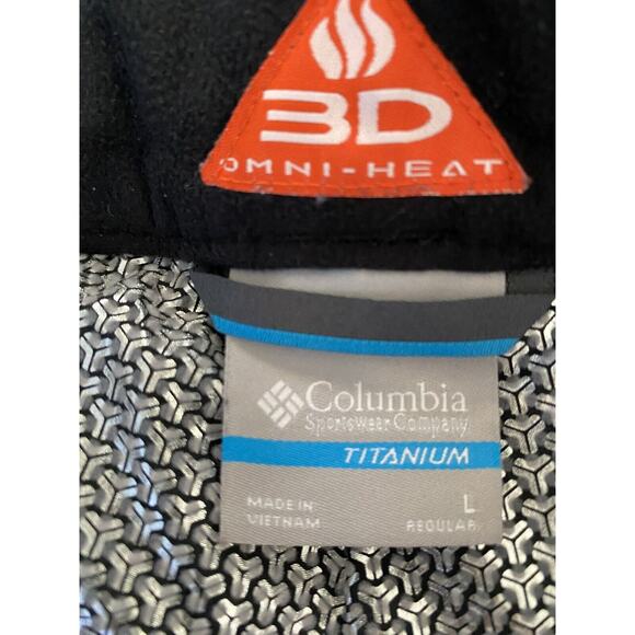 Columbia Sz L Titanium 3D OmniHeat Zipper Leg Zip Pkts Wtrprf Ski Snowboard Pant - Picture 7 of 16